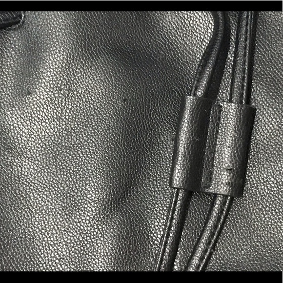 NWT VS faux leather fringed drawstring backpack - Picture 7 of 16